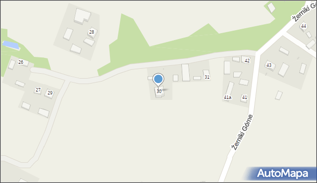 Żerniki Górne, Żerniki Górne, 30, mapa Żerniki Górne
