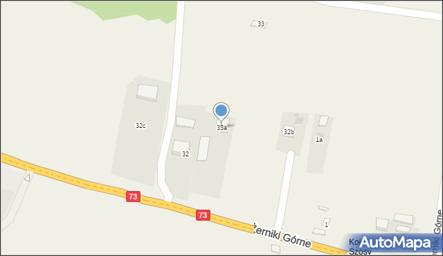 Żerniki Górne, Żerniki Górne, 33a, mapa Żerniki Górne
