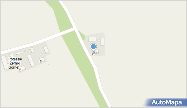 Żerniki Górne, Żerniki Górne, 97, mapa Żerniki Górne