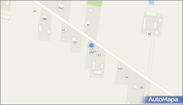 Żerocin, Żerocin, 63a, mapa Żerocin