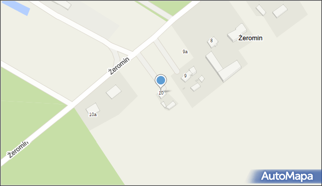 Żeromin, Żeromin, 10, mapa Żeromin
