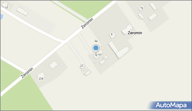 Żeromin, Żeromin, 9, mapa Żeromin