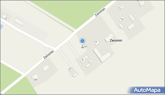 Żeromin, Żeromin, 9a, mapa Żeromin