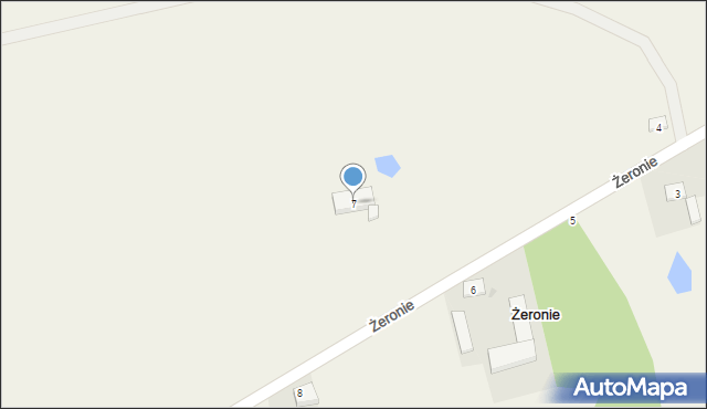 Żeronie, Żeronie, 7, mapa Żeronie