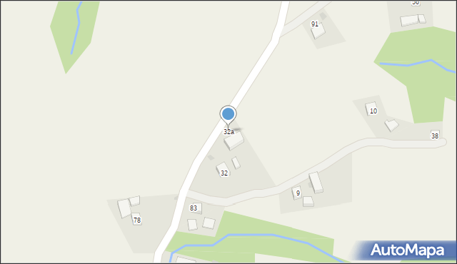 Żerosławice, Żerosławice, 32a, mapa Żerosławice