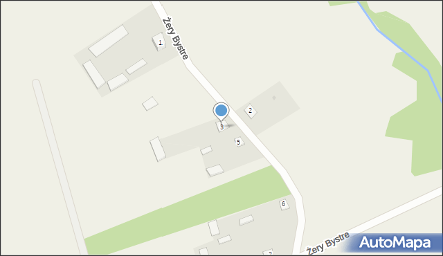 Żery Bystre, Żery Bystre, 3, mapa Żery Bystre