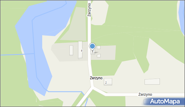 Żerzyno, Żerzyno, 3a, mapa Żerzyno