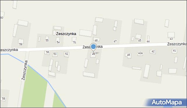 Żeszczynka, Żeszczynka, 49, mapa Żeszczynka