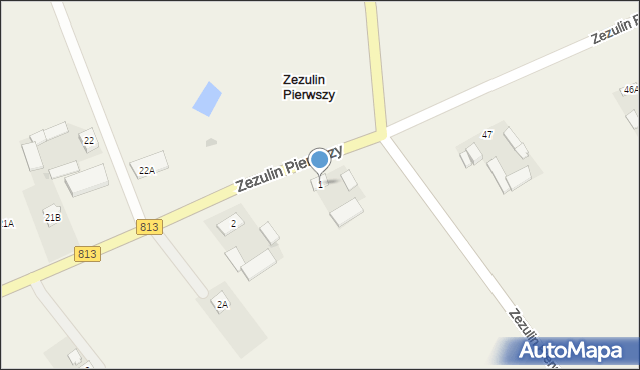 Zezulin Pierwszy, Zezulin Pierwszy, 1, mapa Zezulin Pierwszy