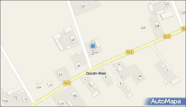 Zezulin Pierwszy, Zezulin Pierwszy, 21, mapa Zezulin Pierwszy