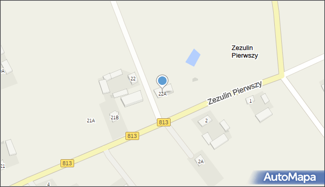Zezulin Pierwszy, Zezulin Pierwszy, 22A, mapa Zezulin Pierwszy