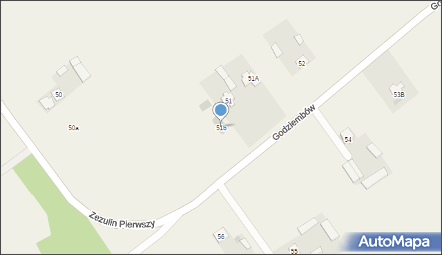 Zezulin Pierwszy, Zezulin Pierwszy, 51b, mapa Zezulin Pierwszy