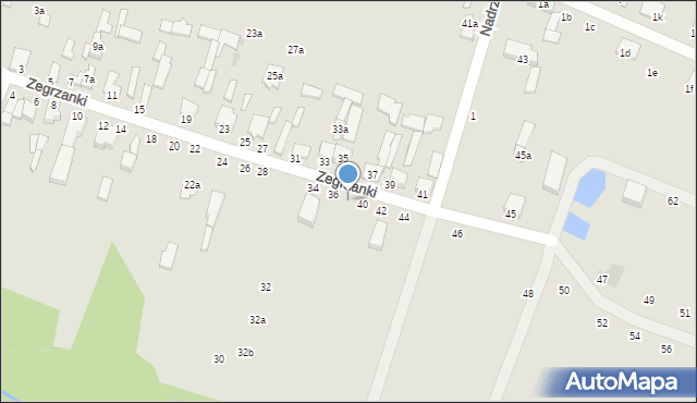 Zgierz, Zegrzanki, 38, mapa Zgierz