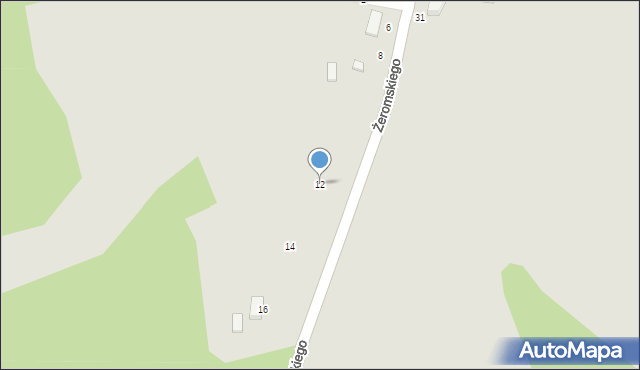 Złocieniec, Żeromskiego Stefana, 12, mapa Złocieniec