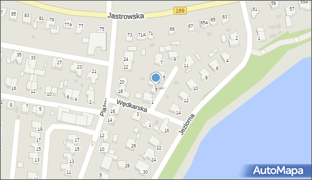 Złotów, Żeglarska, 3, mapa Złotów
