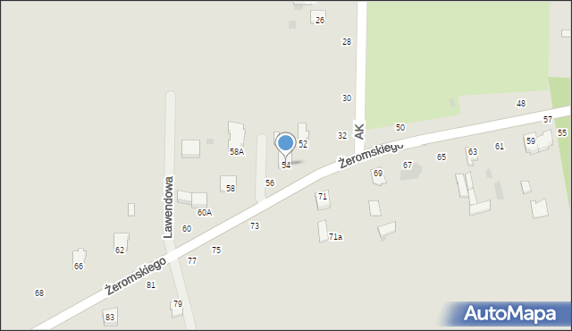 Zwoleń, Żeromskiego Stefana, 54, mapa Zwoleń