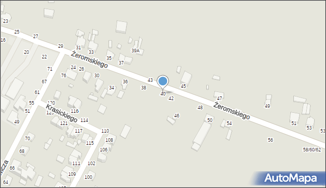 Żychlin, Żeromskiego Stefana, 40, mapa Żychlin