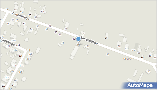 Żychlin, Żeromskiego Stefana, 50, mapa Żychlin