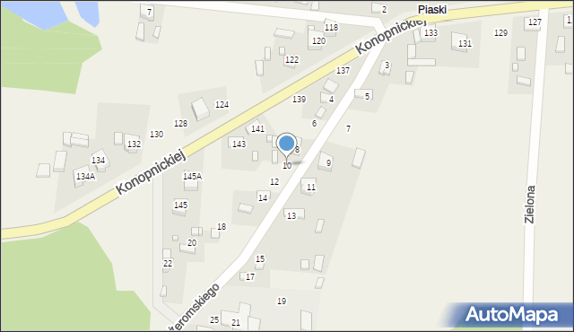 Żytno, Żeromskiego Stefana, 10, mapa Żytno