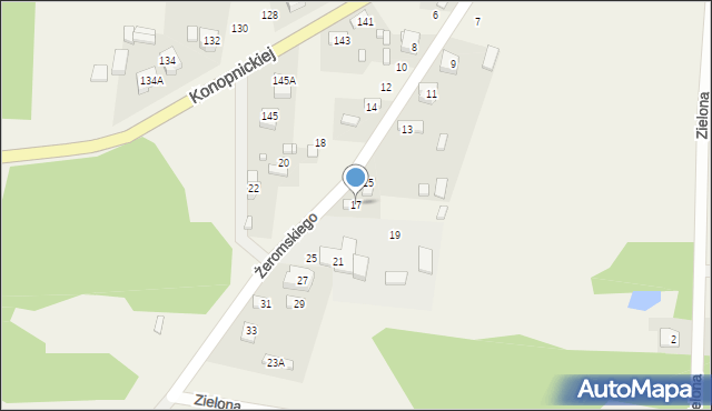 Żytno, Żeromskiego Stefana, 17, mapa Żytno