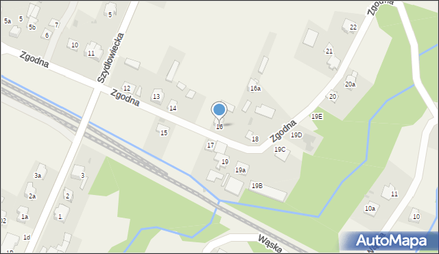 Bliżyn, Zgodna, 16, mapa Bliżyn