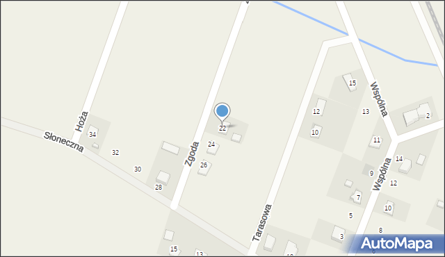 Brzeziny, Zgoda, 22, mapa Brzeziny