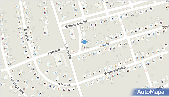 Bytom, Zgody, 1, mapa Bytomia