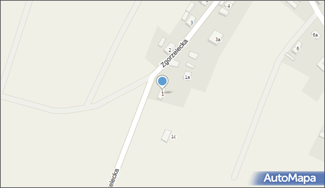 Czerwona Woda, Zgorzelecka, 1, mapa Czerwona Woda