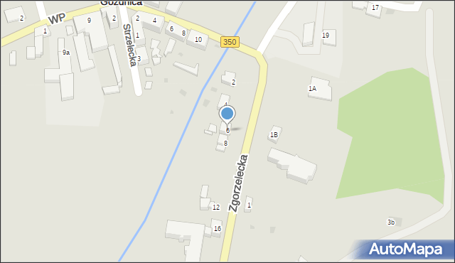 Gozdnica, Zgorzelecka, 6, mapa Gozdnica