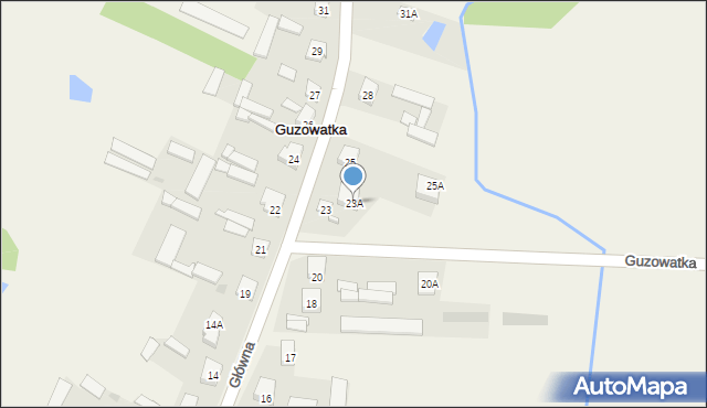 Guzowatka, Zgody, 1, mapa Guzowatka