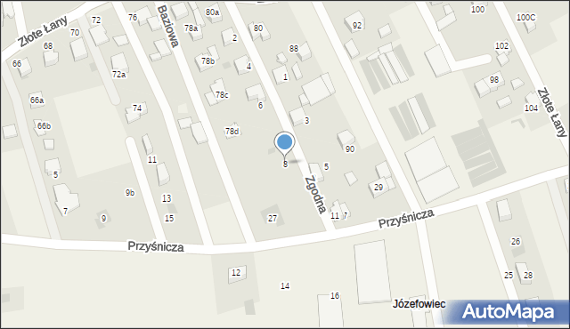 Jankowice, Zgodna, 8, mapa Jankowice