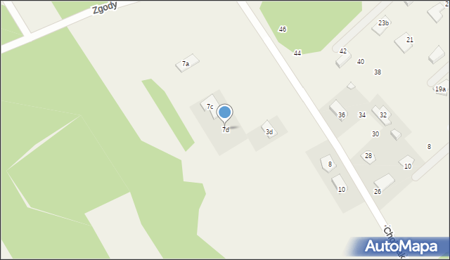 Józefin, Zgody, 7d, mapa Józefin