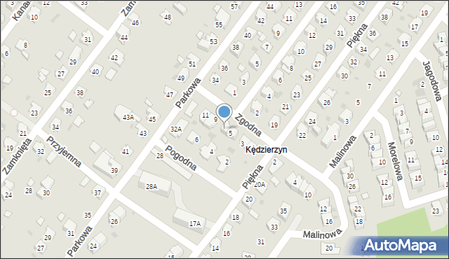 Kędzierzyn-Koźle, Zgodna, 7, mapa Kędzierzyna-Koźle