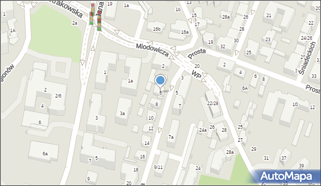 Kielce, Zgoda, 6, mapa Kielc