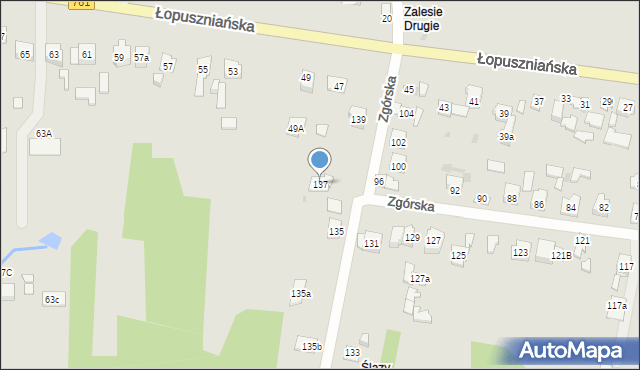 Kielce, Zgórska, 137, mapa Kielc