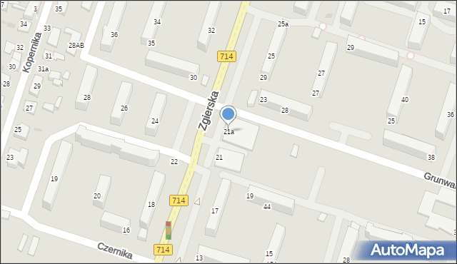 Konstantynów Łódzki, Zgierska, 21a, mapa Konstantynów Łódzki