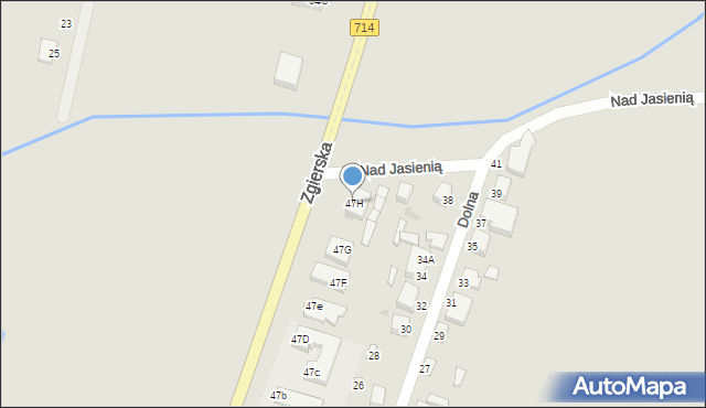 Konstantynów Łódzki, Zgierska, 47H, mapa Konstantynów Łódzki
