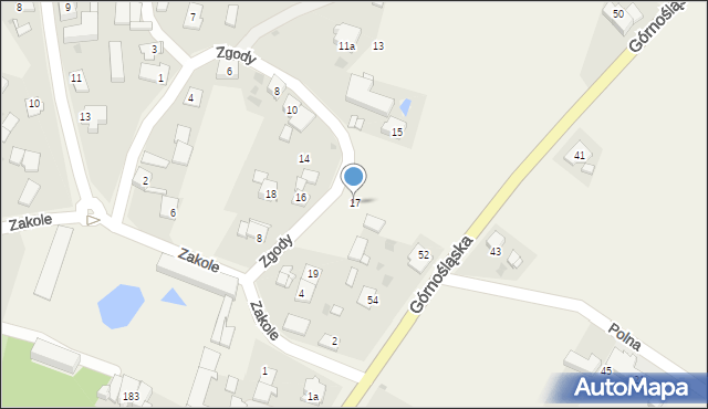 Kopciowice, Zgody, 17, mapa Kopciowice