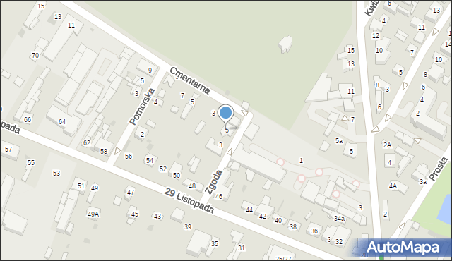 Kutno, Zgoda, 5, mapa Kutno