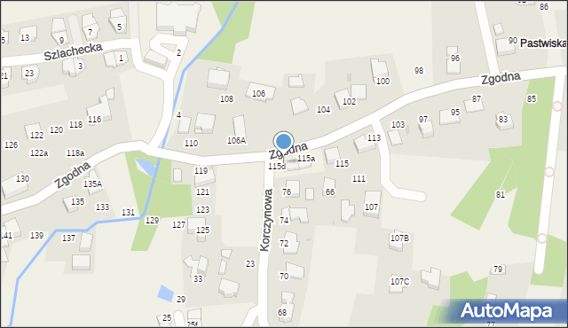 Libertów, Zgodna, 115c, mapa Libertów