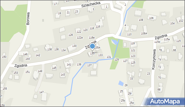 Libertów, Zgodna, 135, mapa Libertów