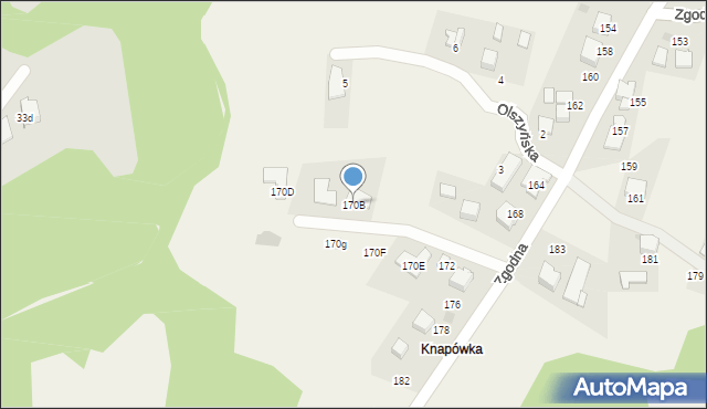 Libertów, Zgodna, 170B, mapa Libertów
