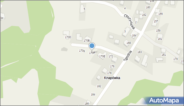 Libertów, Zgodna, 170F, mapa Libertów