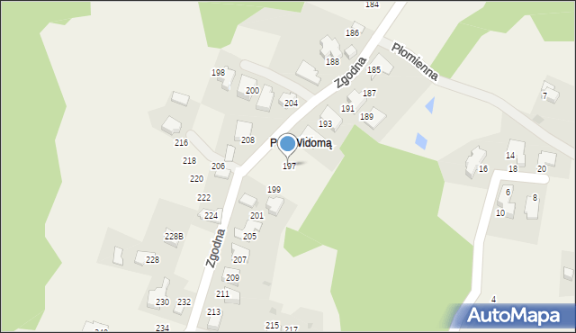 Libertów, Zgodna, 197, mapa Libertów