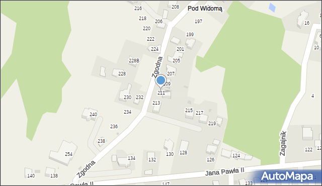 Libertów, Zgodna, 211, mapa Libertów