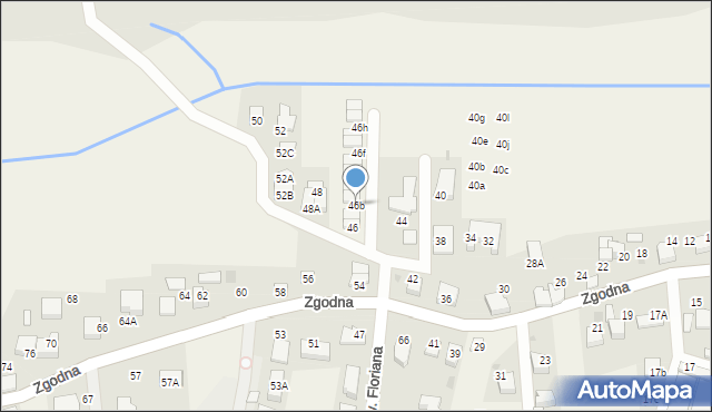 Libertów, Zgodna, 46b, mapa Libertów