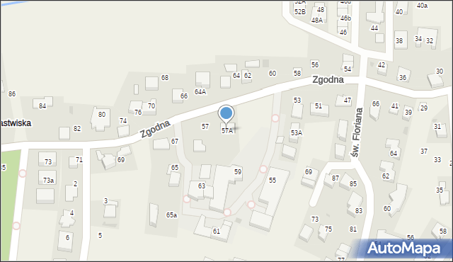 Libertów, Zgodna, 57A, mapa Libertów
