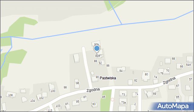 Libertów, Zgodna, 92A, mapa Libertów