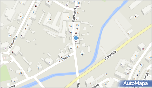 Lubań, Zgorzelecka, 15, mapa Lubań