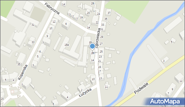 Lubań, Zgorzelecka, 16, mapa Lubań